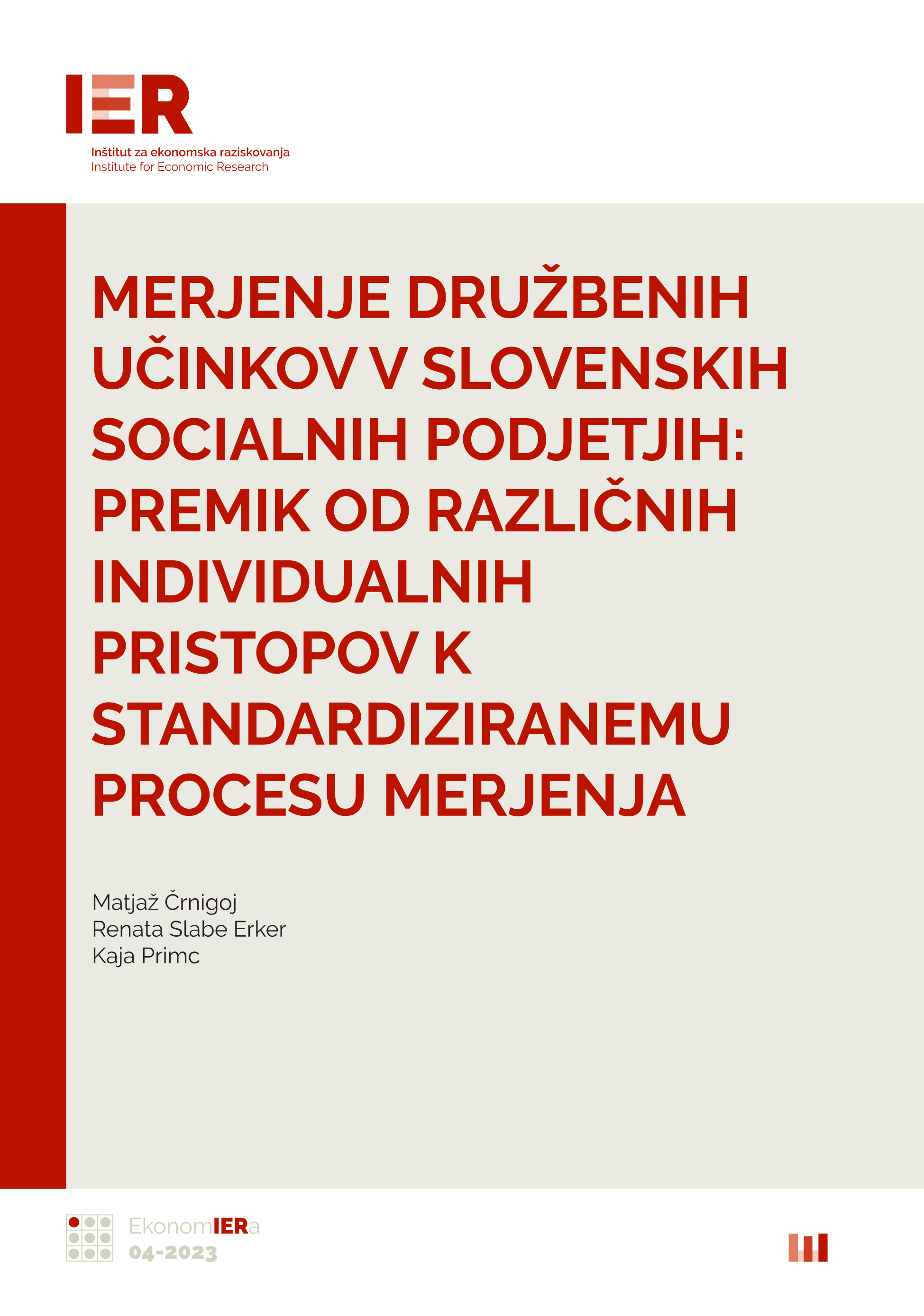 Naslovnica publikacije Ekonomiera 04-2023